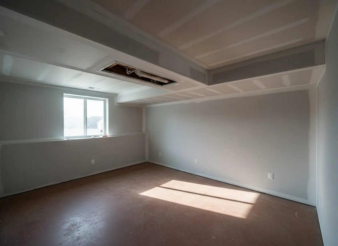 Basement ceiling hung in Lemoyne